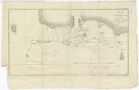 Antique Map of the Harbour of Tongatabu by Cook, C.1783, view 2