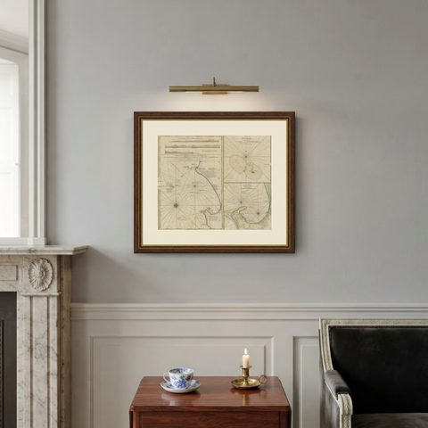 Early Chart Identifying British Spice Trading Colony of Bencoolen, Sumatra, 1797, shown framed on a wall