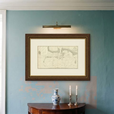 Antique Map of the Northern Coast of Tongatapu by Benard, c.1785, shown framed on a wall