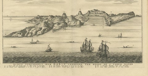 Antique Print of the Coast of Dabhol 'India', 1726, view 3