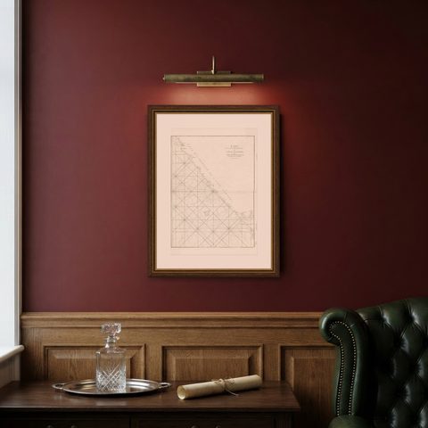 Antique Sea Chart of the Coast of Sumatra, Indonesia, circa 1775, shown framed on a wall