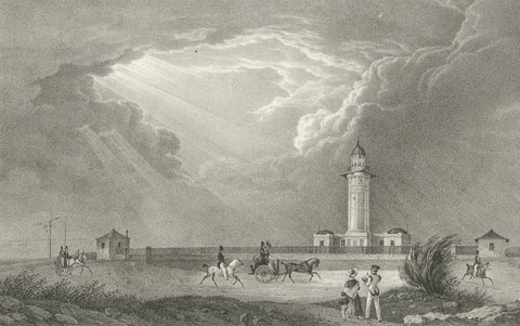 Lighthouse of Port Jackson, New South Wales, Australia, Published in 1836, close-up 3