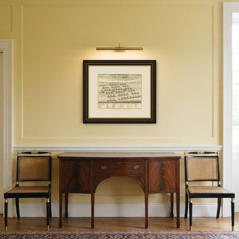 Antique Print of the Hongi/Coracora Fleet by Valentijn '1726', shown framed in a room