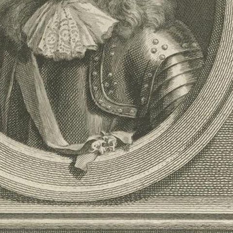 Set of Three Dutch Naval Portraits, Tromp, Van Ghend, and Florisz, c.1700s, close-up 3