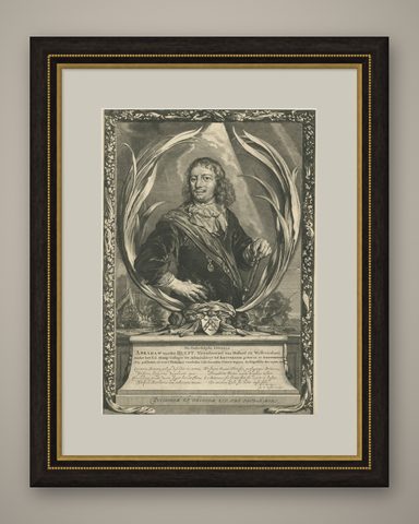 Large Portrait of Vice Admiral Abraham van der Hulst, Dutch Naval Hero, c.1666, shown framed