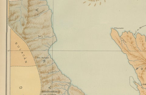 Map of Polillo Islands and Eastern Luzon Coast, Observatorio de Manila, 1899, close-up 1