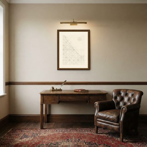 Sea Chart of Part of the Southwestern Coast of Sumatra & Nias, Indonesia, C1775, shown framed in a room