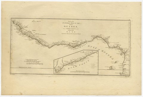 Map of the African Coast, Gulf of Guinea, from Sierra Leone to Gabon, 1788, view 2