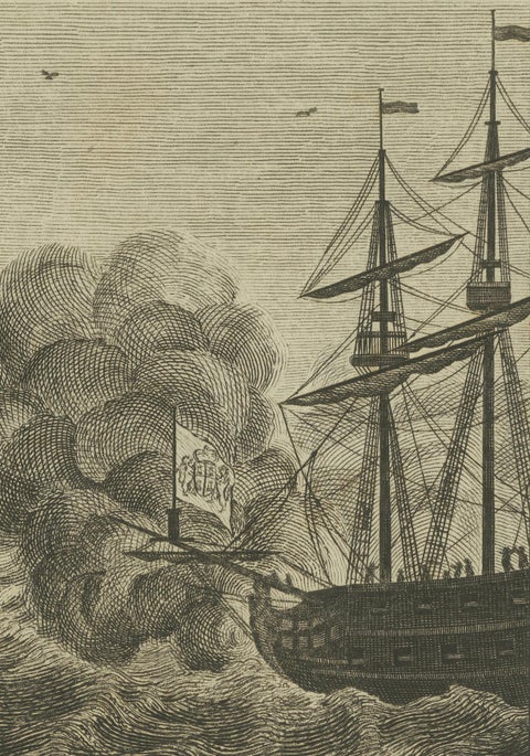 Naval Engagement at Unalata, Guam: The Peril of HMS Success, circa 1790, close-up 2