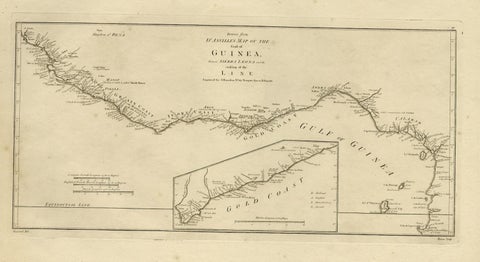 Map of the African Coast, Gulf of Guinea, from Sierra Leone to Gabon, 1788, close-up 1