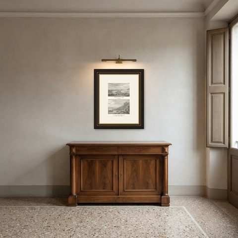 Evocative Scenes from King George's Harbour (modern-day Albany, Australia), 1836, shown framed in a room