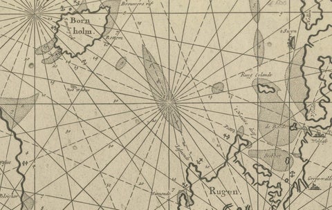 Nautical Chart of Skagerrak and Øresund by Johannes van Keulen, 1680, close-up 2
