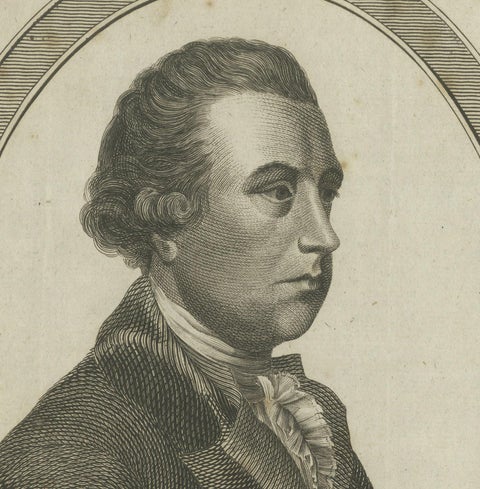 Engravings of Hawkesworth & Captain James King: Chroniclers of Capt. Cook, 1784, close-up 3