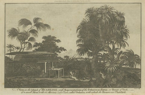 A View of the Ewharrano Eatua, or House of God, in Huahine from Cook's Voyages, close-up 5