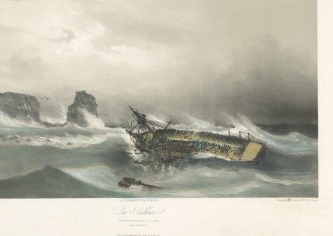 Antique Ship Print 'La Bellone' by Durand-Brager, circa 1850, view 3