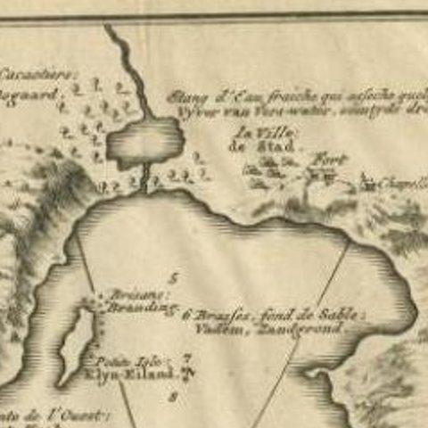 Antique Map of St. Jago, St Mayo and Praya Harbour, Mauritania, Africa, c.1750, close-up 1