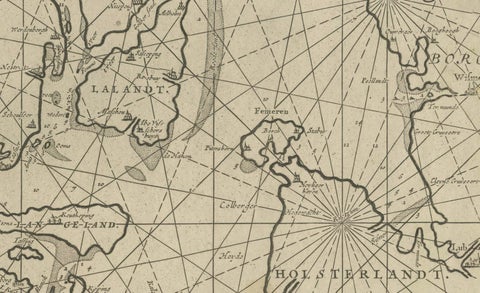 Nautical Chart of Skagerrak and Øresund by Johannes van Keulen, 1680, close-up 3
