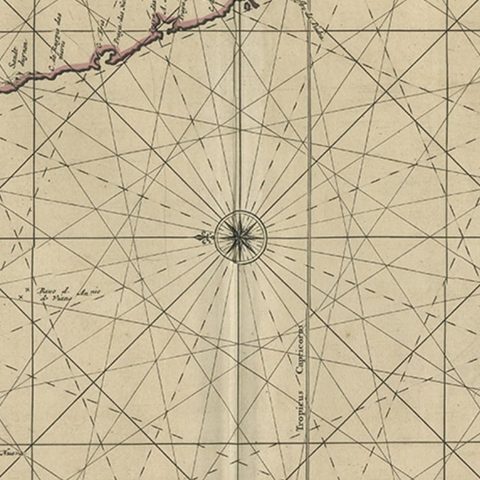 Antique Map of the Coast of Angola Up to Port Elizabeth in South Africa, 1675, close-up 2