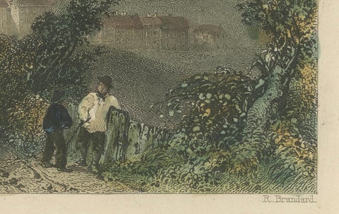 Tranquil View of The Solway from Harrington Harbour in England, 1841, close-up 3