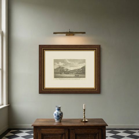 Repairing the Endeavour: Captain Cook's Maritime Ordeal at Hope Islands, ca.1770, shown framed on a wall