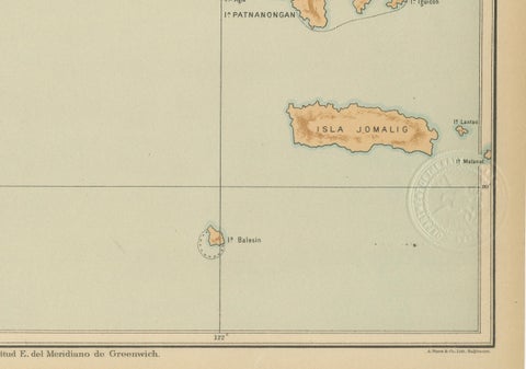 Map of Polillo Islands and Eastern Luzon Coast, Observatorio de Manila, 1899, close-up 3