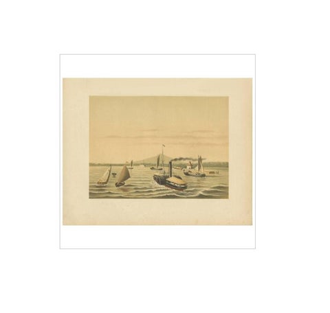 Antique Print of the Ciliwung Paddle Steamer by M.T.H. Perelaer, 1888, view 3