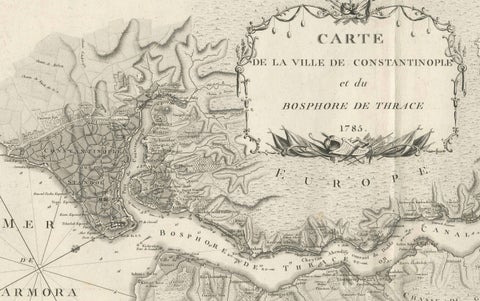 Map of Constantinople, Bosphorus, the Coasts of Greece and the Archipelago, 1785, close-up 6