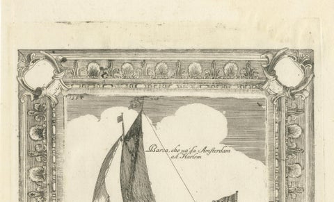 English Galleons & Dutch Vessels, Naval Ship Engravings, Coronelli 1690, close-up 6