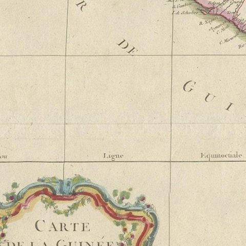 Antique Map of the Coast of Guinea and the Cape Verde Islands, close-up 5