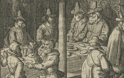 The Return of Dutch Explorers to Amsterdam Harbor, Pontanus, 1611, close-up 3