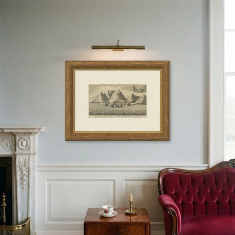 The Cape of Good Hope, VOC Anchorage and Table Mountain, c.1750, shown framed on a wall