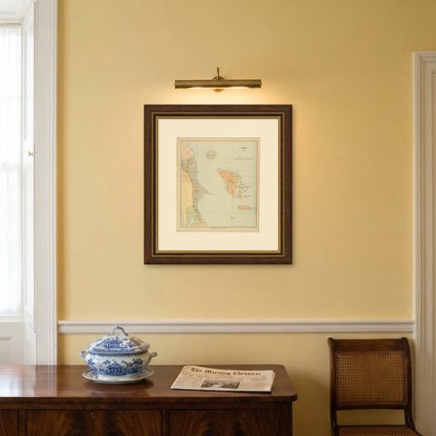Map of Polillo Islands and Eastern Luzon Coast, Observatorio de Manila, 1899, shown framed on a wall