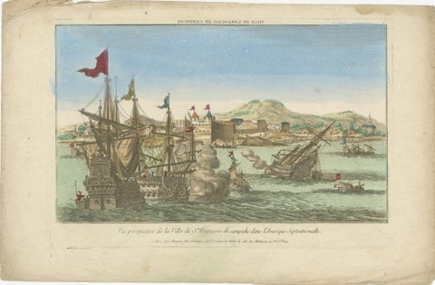 Naval Battle Off St. François (Campeche, Mexico), ca. 1780, view 2
