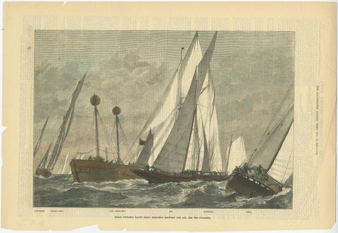 Royal Victoria Yacht Club, London News, 1877, view 2