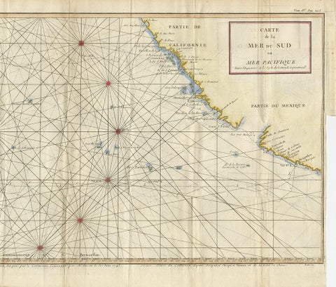 Antique Chart of the Mid-Pacific Ocean by Anson, c.1784, view 4