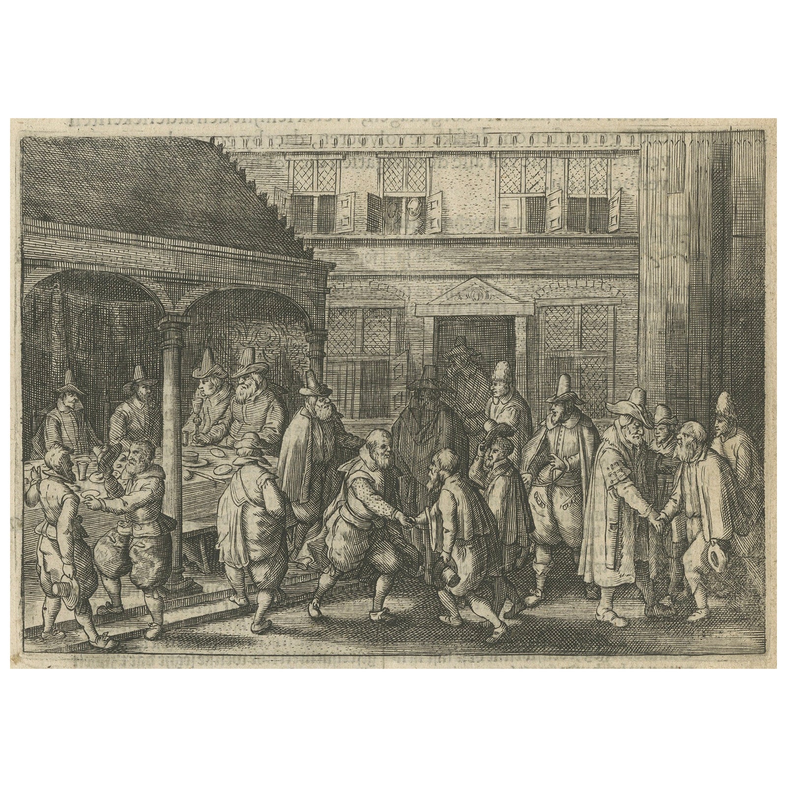 The Return of Dutch Explorers to Amsterdam Harbor, Pontanus, 1611