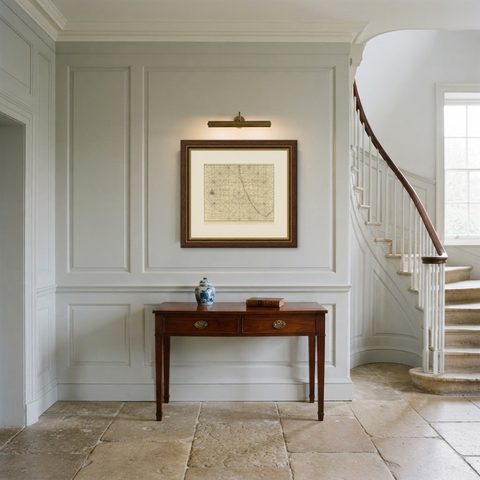 Antique Map of Malabar Coast by Valentijn, 1726, shown framed in a room
