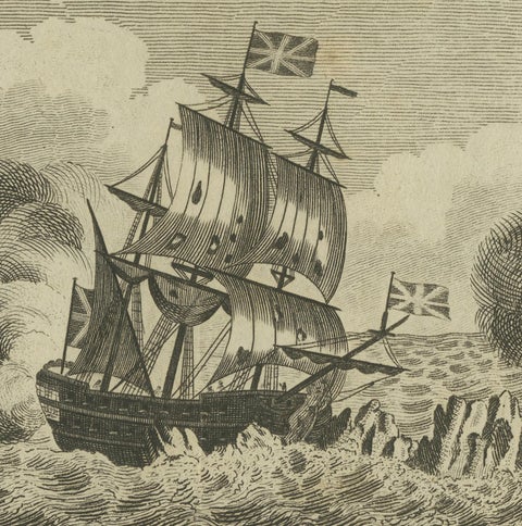 Naval Engagement at Unalata, Guam: The Peril of HMS Success, circa 1790, close-up 3