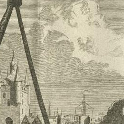 Antique Print of the Port of Zierikzee, Holland, by Tirion, 1751, close-up 2