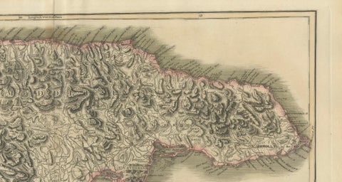 Jamaica Map by John Thomson, Kingston & Port Royal Harbors, c.1817, close-up 6