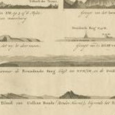 Antique Print with Coastal Views of Islands Near The American Coast by Cook, close-up 4