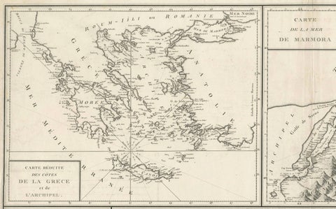 Map of Constantinople, Bosphorus, the Coasts of Greece and the Archipelago, 1785, close-up 1
