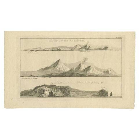 Antique Print with Coastal Views of Kamchatka in Russia by Cook, 1803, view 2