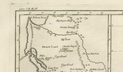 Mozambique Channel & Madagascar, Antique African Sea Chart, Bonne c1780, close-up 5