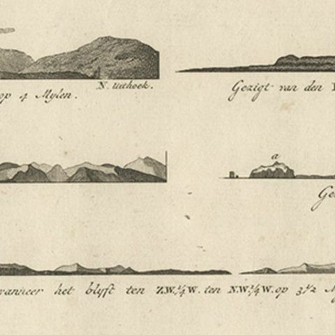 Early Coastal Views of Various Islands of the American West Coast, 1803, close-up 3