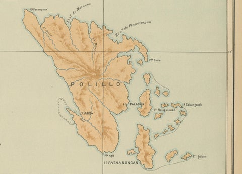 Map of Polillo Islands and Eastern Luzon Coast, Observatorio de Manila, 1899, close-up 5