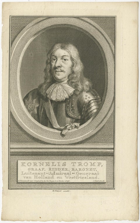 Set of Three Dutch Naval Portraits, Tromp, Van Ghend, and Florisz, c.1700s, view 2