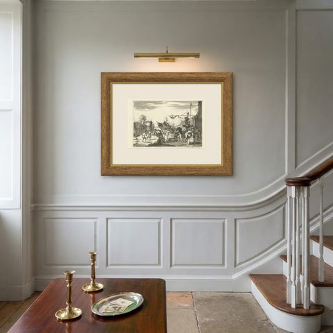 Antique Untitled Harbour View (ii) by J. Wolff, circa 1730, shown framed on a wall