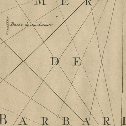 Map of the Mozambique and Tanzania Coast & Inset Map of Anjouan Island, ca.1700, close-up 3