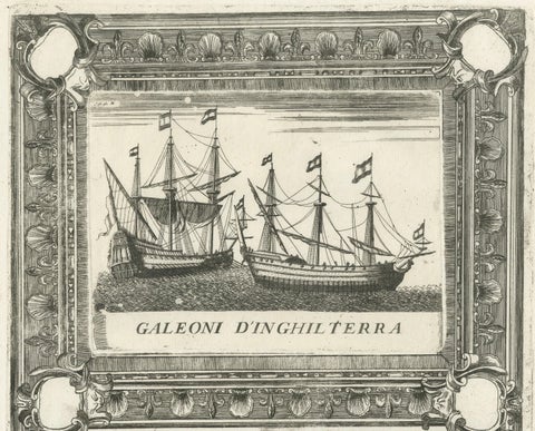 Dutch Inland Sailing Boats, Amsterdam–Haarlem & Delft–Rotterdam, Coronelli 1690, close-up 2